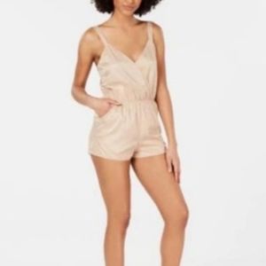 NEW INC International Concepts Nude Leopard Romper